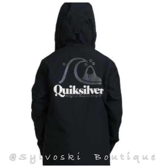 🔥QUIKSILVER Boy's In The Hood Snow Jacket NWT - Picture 6 of 16